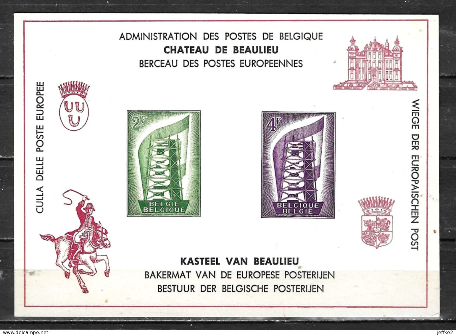LX21**  Europa 1956 - Bonne Valeur - MNH** - LOOK!!!! - Deluxe Sheetlets [LX]