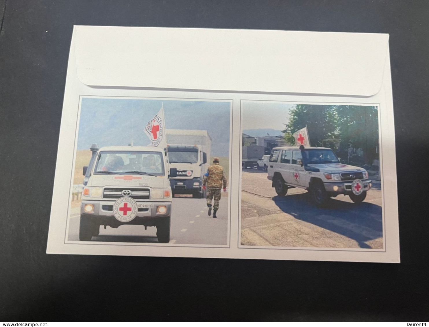 2-5-2024 (3 Z 32) (Reprint) Ceasfire In Nagorno Karabakh (with Colombia Red Cross Stamp) - Militaria