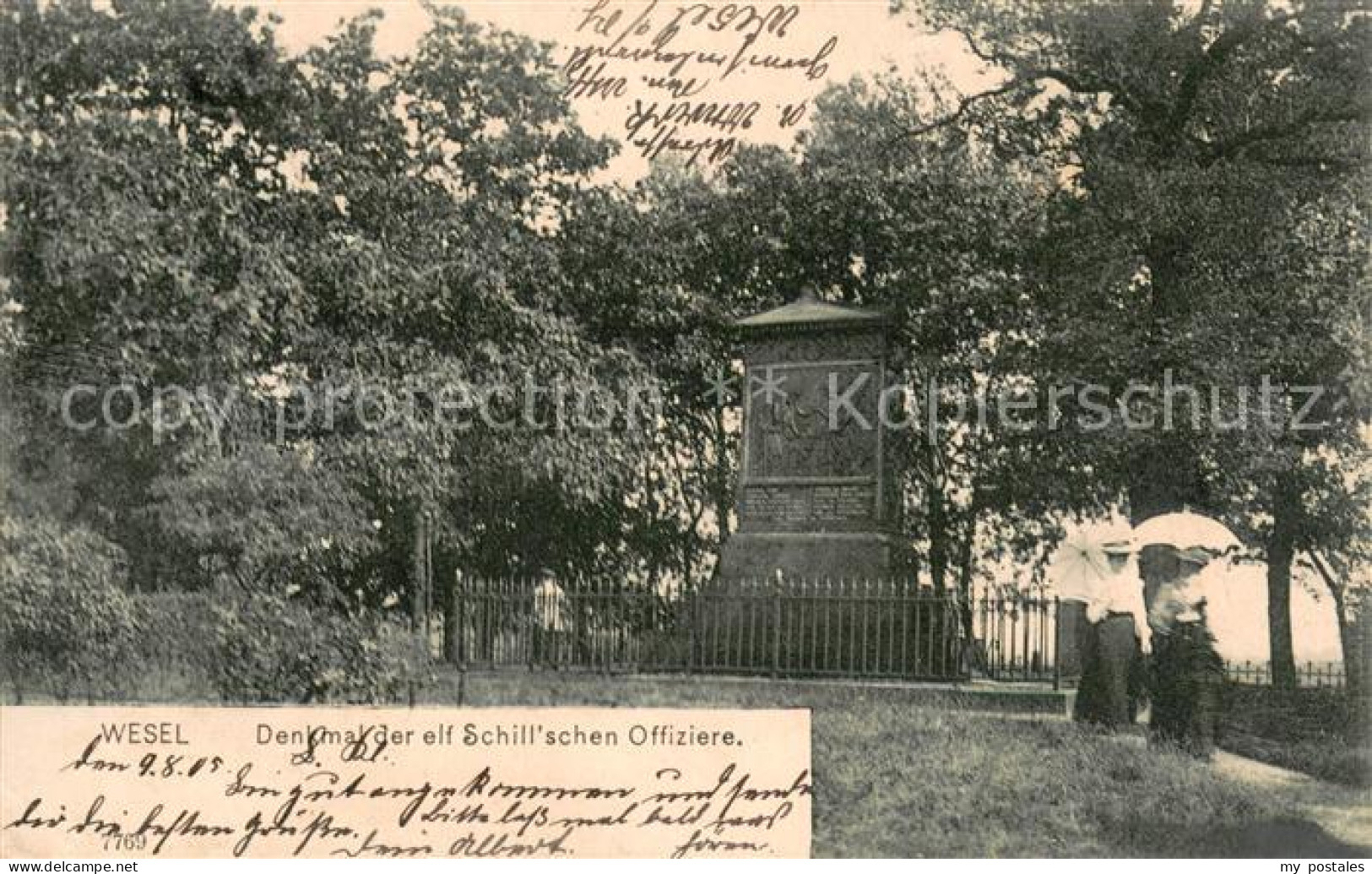 73754562 Wesel Rhein Denkmal D. Elf Schillschen Offiziere Wesel Rhein - Wesel