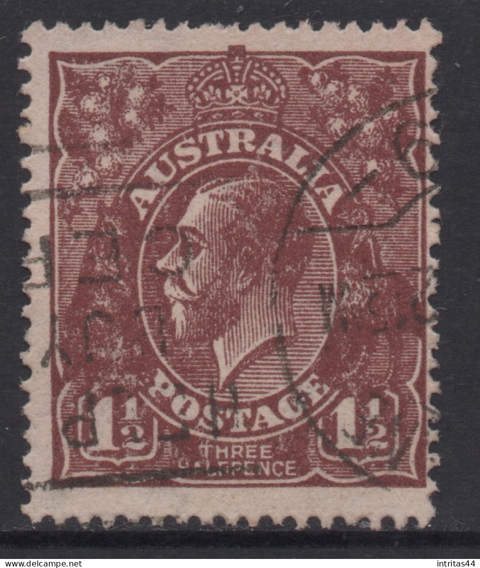 AUSTRALIA 1919  1.1/2d RED-BROWN  KGV STAMP PERF.14 LMW SG.52 VFU. - Gebraucht