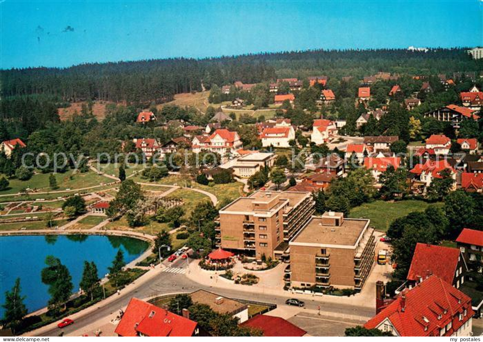 73754487 Hahnenklee-Bockswiese Harz Kurhaus Kurpark Kranicher Teiche Hahnenklee- - Goslar