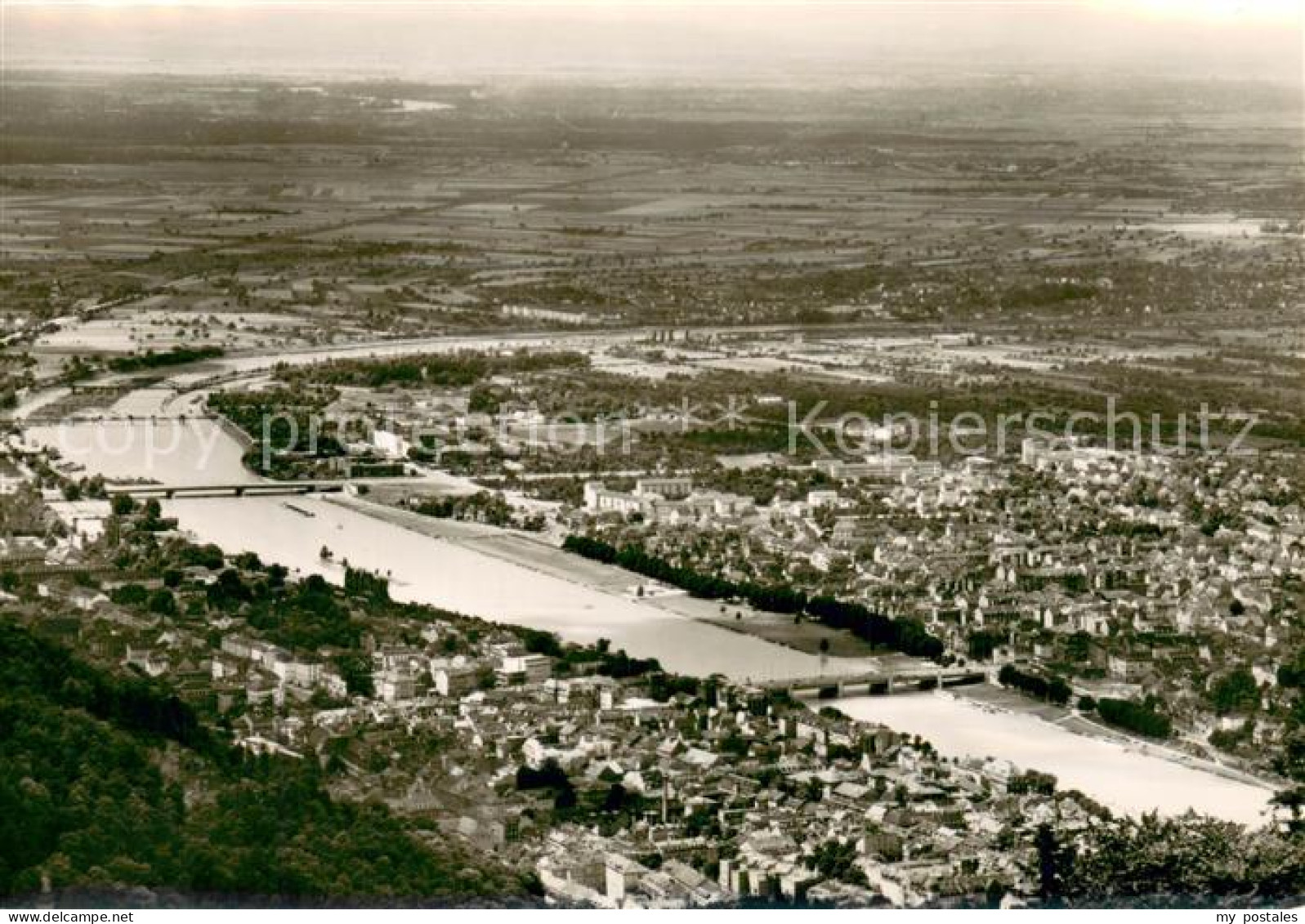 73754463 Heidelberg Neckar Panorama Blick Vom Koenigstuhl Rheinebene Heidelberg  - Heidelberg