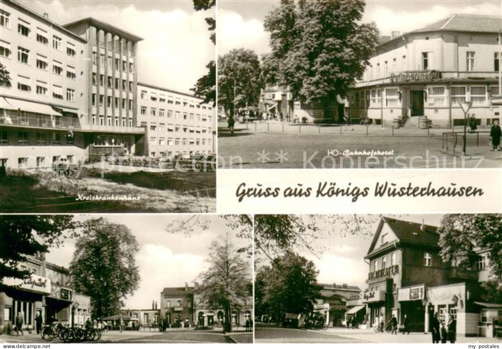 73754360 Koenigs-Wusterhausen Kreiskrankenhaus HO Bahnhofshotel Filmtheater Koen - Sonstige & Ohne Zuordnung