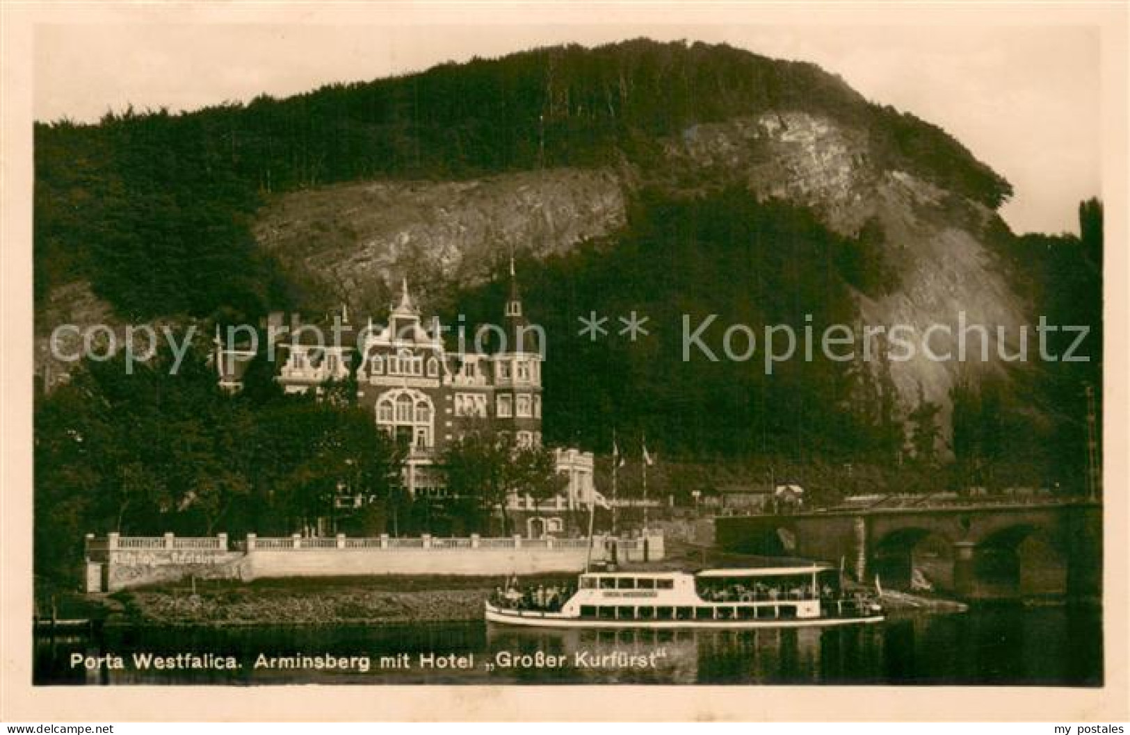 73754332 Porta Westfalica Arminsberg M. Hotel Grosser Kurfuerst Porta Westfalica - Porta Westfalica