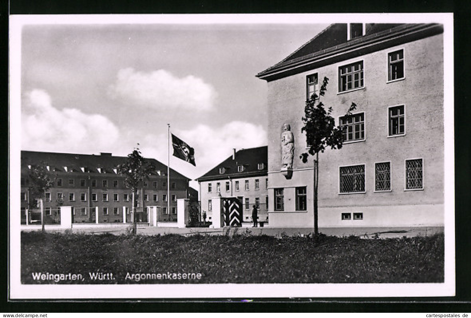 AK Weingarten /Württ., Haupteingang Argonnenkaserne  - Andere & Zonder Classificatie