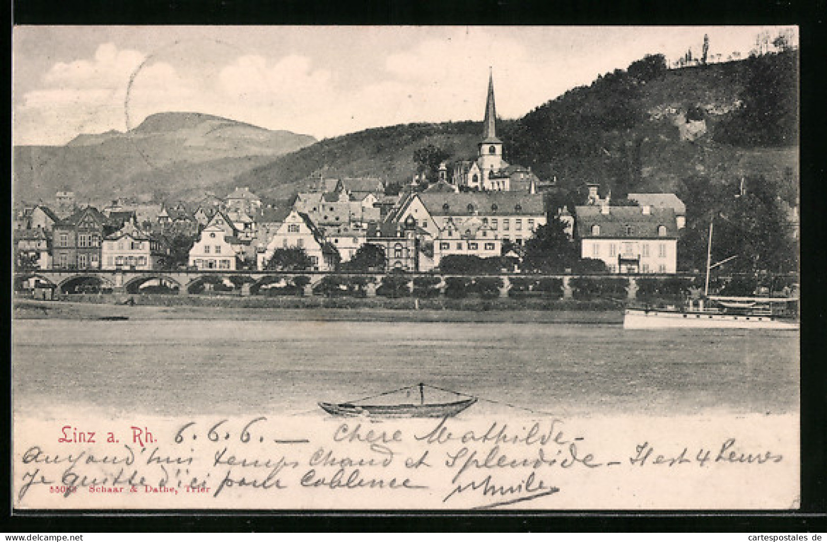 AK Linz A. Rh., Blick über Den Rhein Auf Die Stadt  - Linz A. Rhein