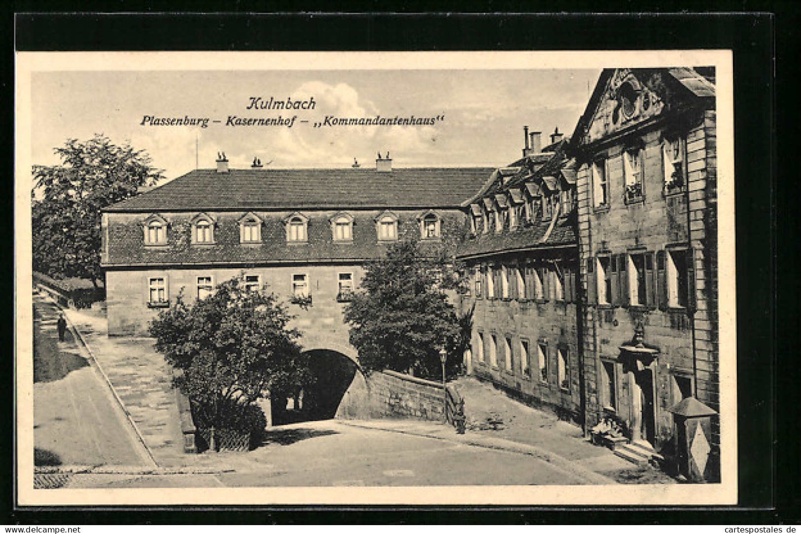 AK Kulmbach, Plassenburg - Kasernenhof - Kommandantenhaus  - Kulmbach
