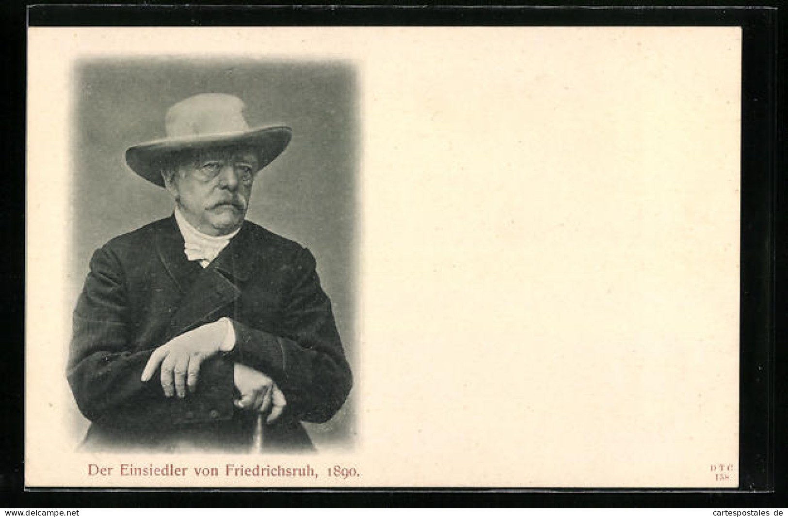 AK Bismarck Mit Stock Und Hut, Der Einsiedler Von Friedrichsruh 1890  - Historical Famous People