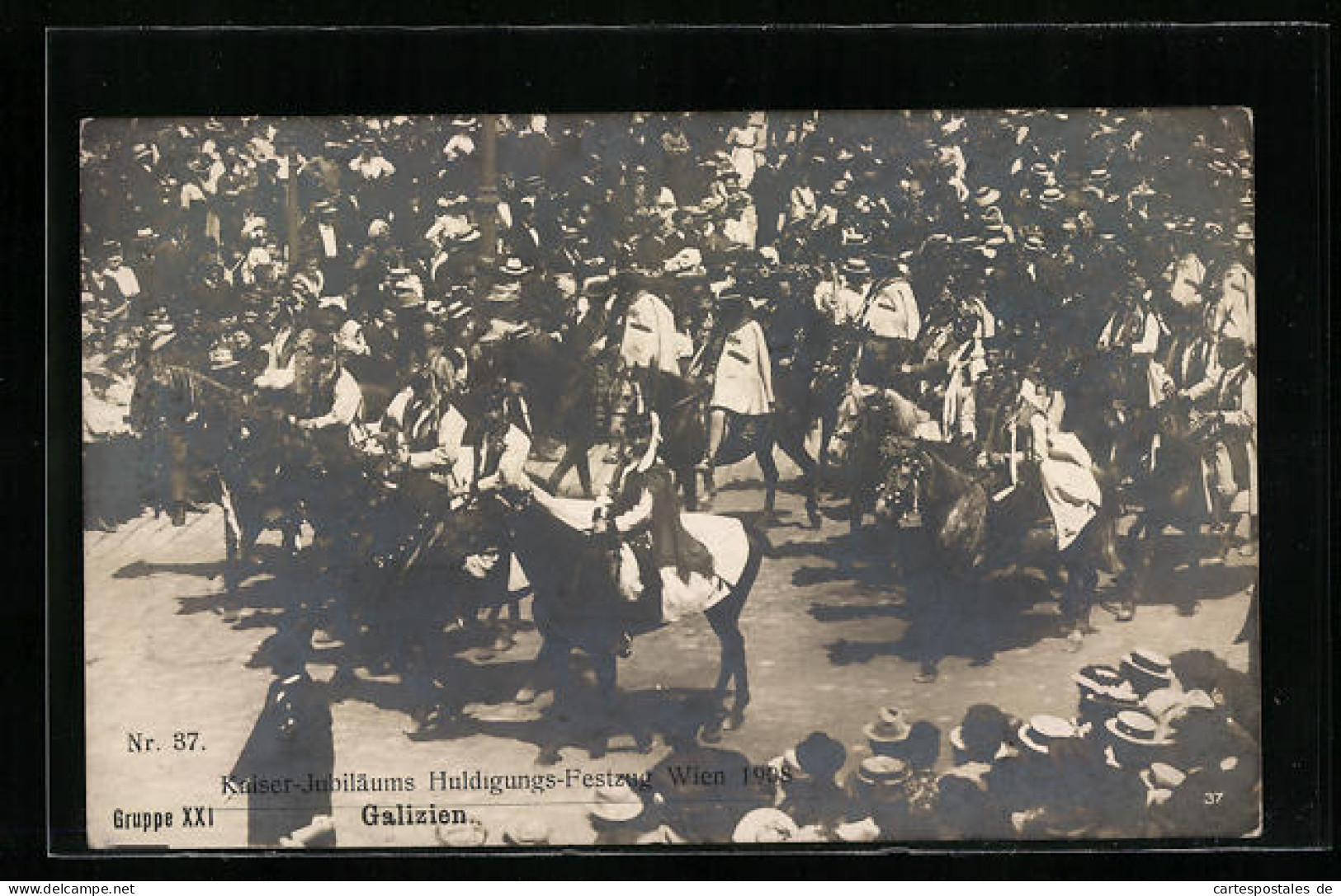 AK Wien, Kaiser-Jubiläums Huldigungs-Festzug Am 12. Juni 1908  - Familias Reales