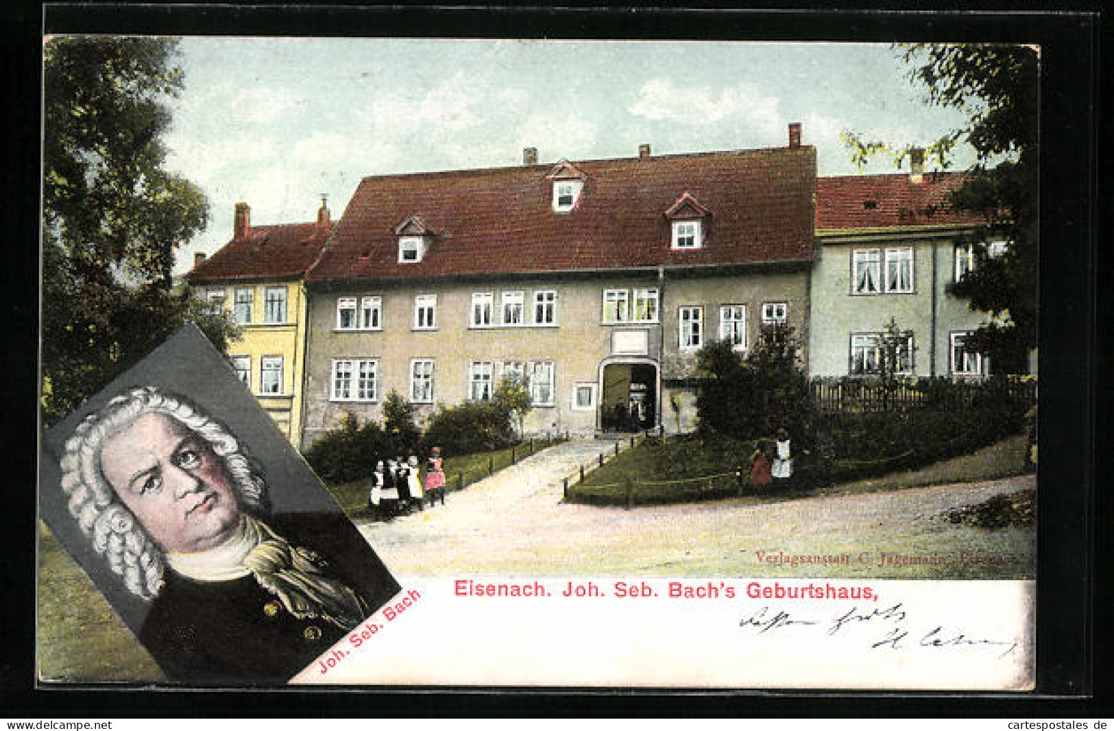 AK Eisenach, Joh. Seb. Bach's Geburtshaus, Porträt  - Künstler