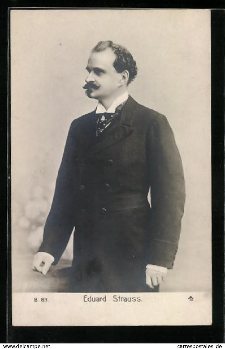 AK Portrait Des Musikers Eduard Strauss  - Künstler