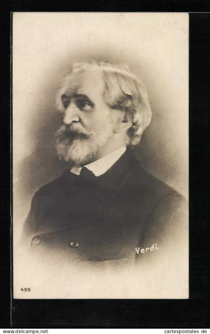 AK Portrait Des Komponisten Verdi  - Entertainers