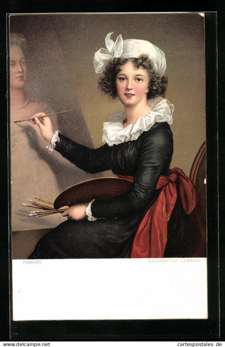 Künstler-AK Selbstportrait Von Elisabeth Lebrun, 1755-1842  - Artiesten
