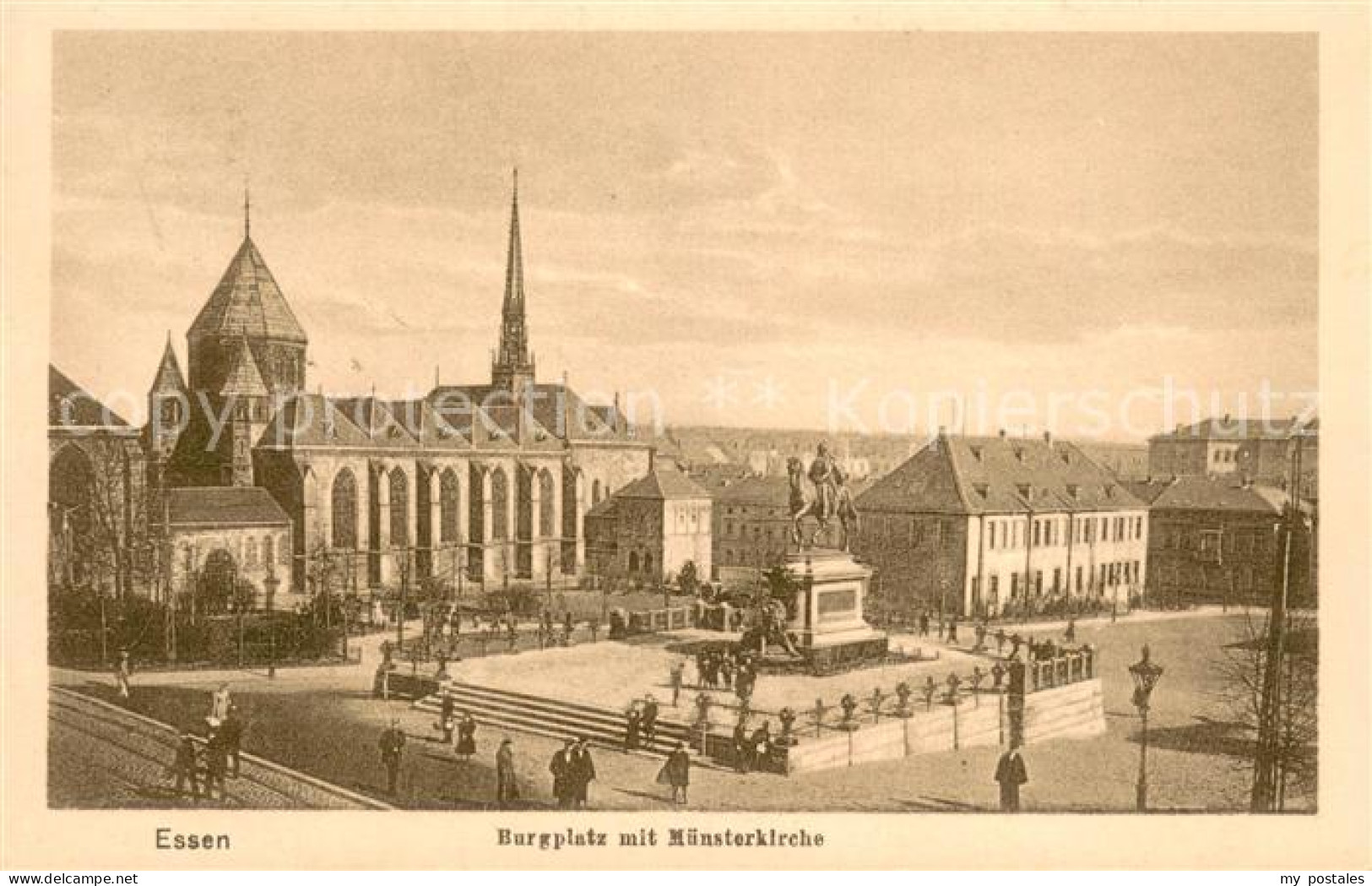 73754254 Essen  Ruhr Burgplatz M. Muensterkirche  - Essen