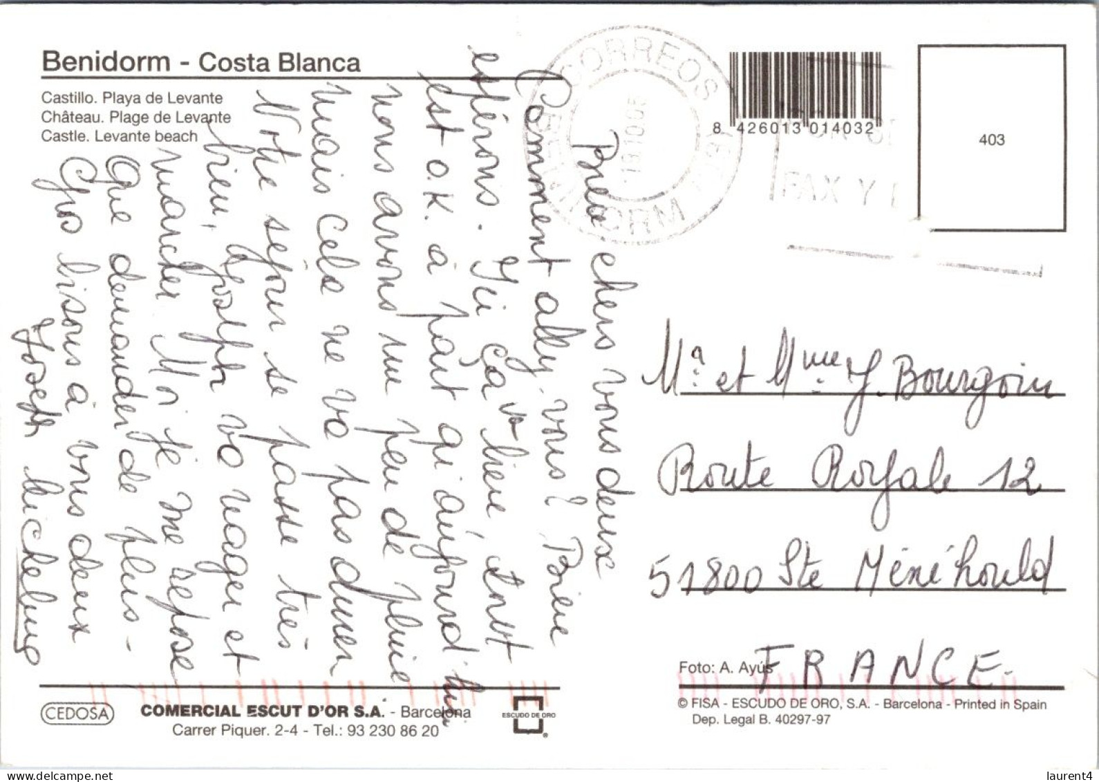 2-5-2024 (3 Z 38) Spain - Benidorm - Sonstige & Ohne Zuordnung