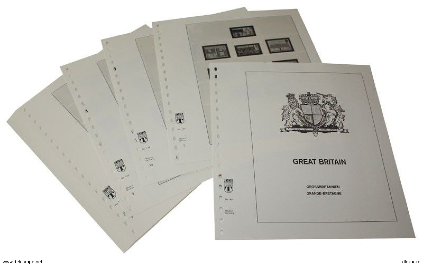 Lindner-T Großbritannien 1970-1980 Vordrucke 146 Neuware ( - Vordruckblätter