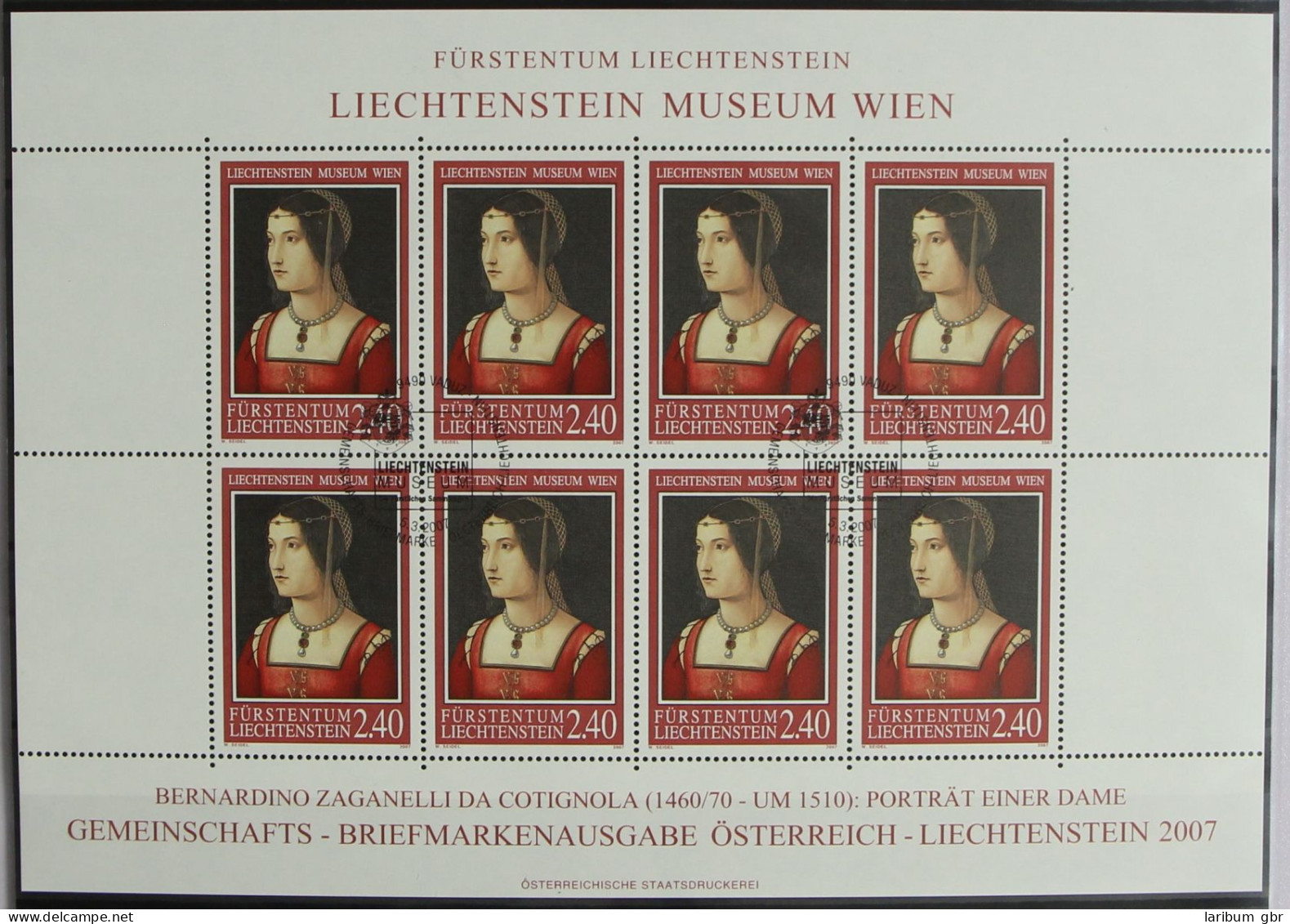 Liechtenstein 1437 Gestempelt Als Kleinbogen #HR631 - Autres & Non Classés