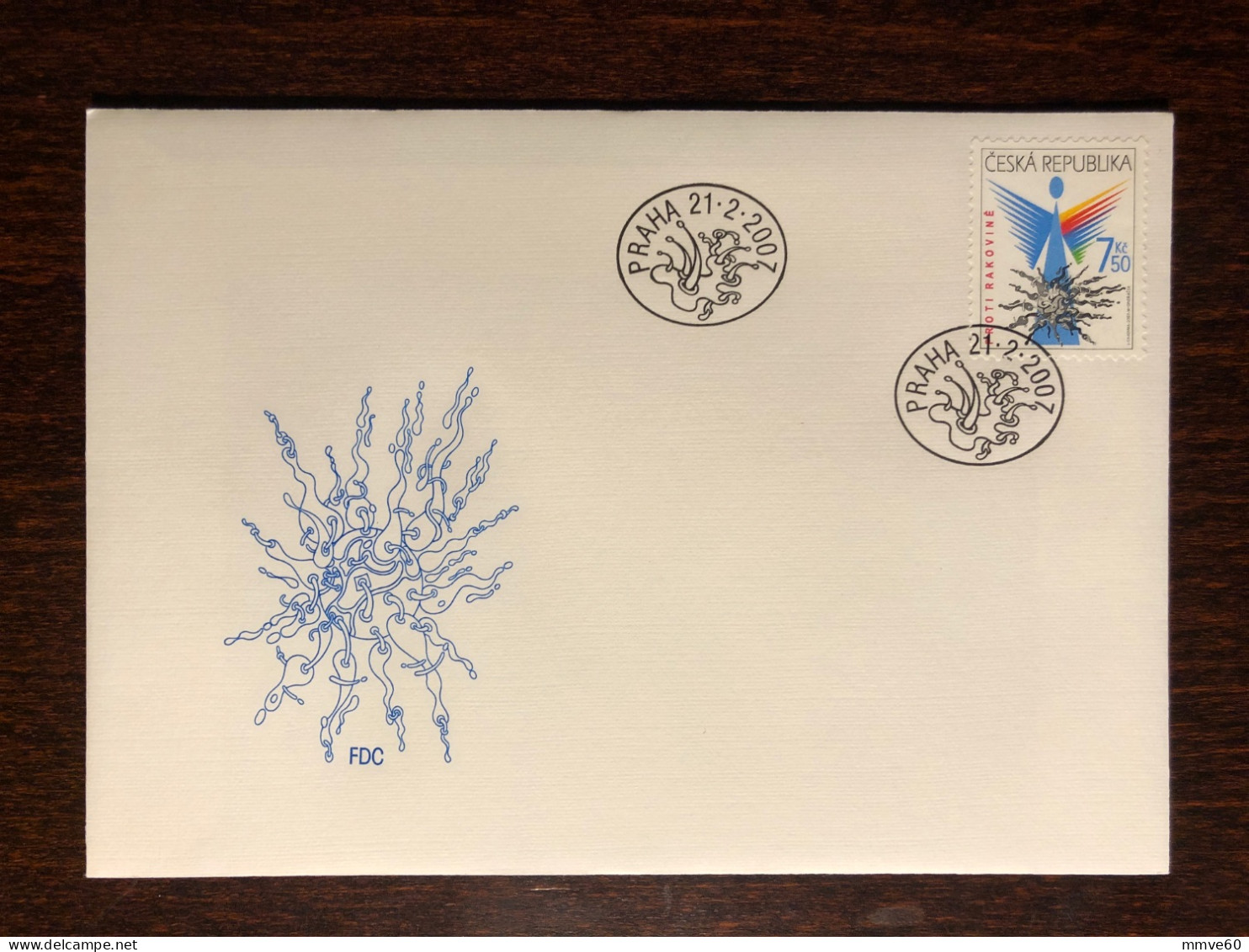 CZECH FDC COVER 2007 YEAR CANCER ONCOLOGY HEALTH MEDICINE STAMPS - FDC