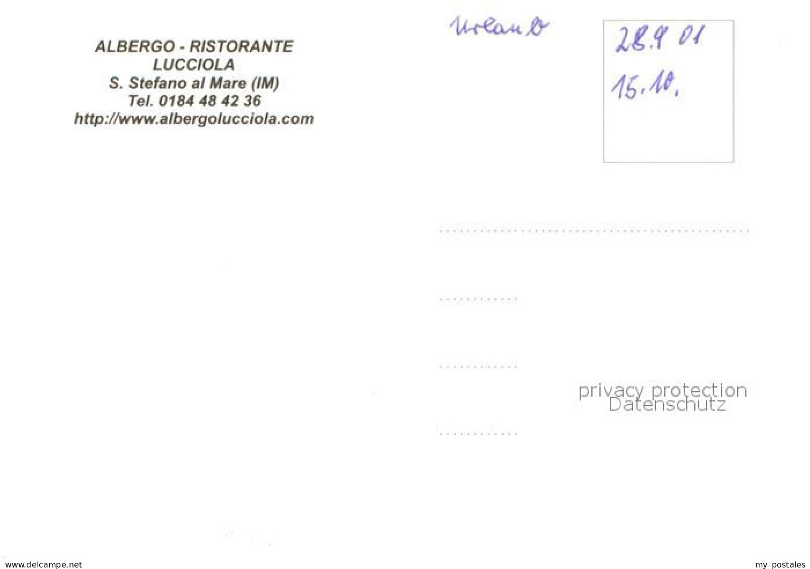 73646163 San Stefano Albergo Ristorante Lucciola Eingang Hafen San Stefano - Other & Unclassified