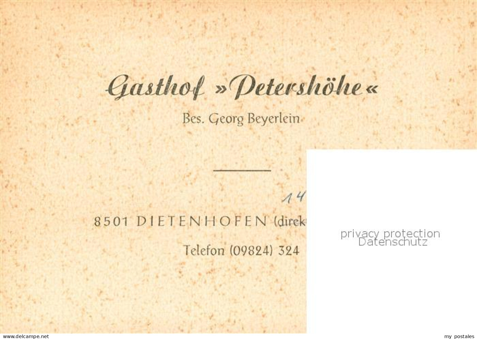 73646137 Dietenhofen Mittelfranken Gasthof Petershoehe Gaststube Terrasse Dieten - Autres & Non Classés