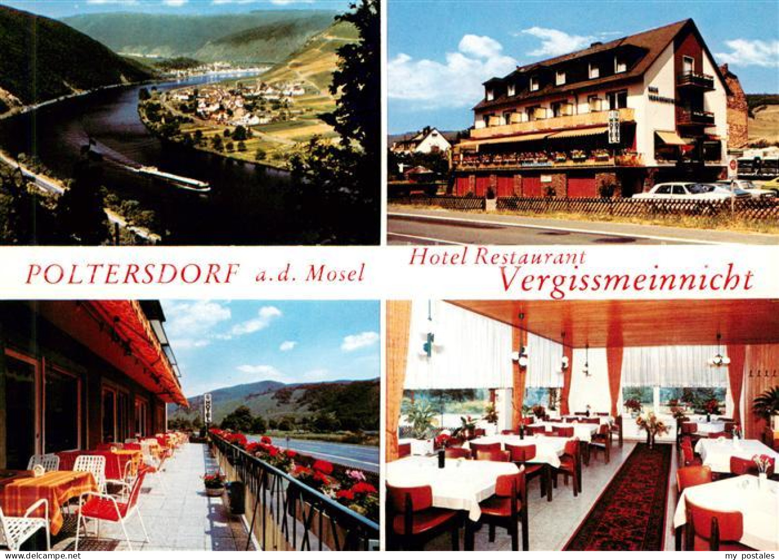 73646005 Poltersdorf Hotel Restaurant Vergissmeinnicht An Der Mosel Landschaftsp - Autres & Non Classés