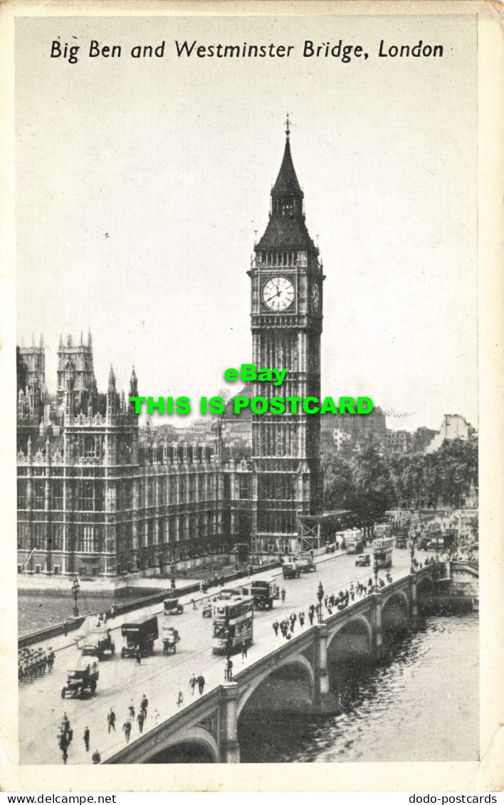 R575507 Big Ben And Westminster Bridge. London - Autres & Non Classés