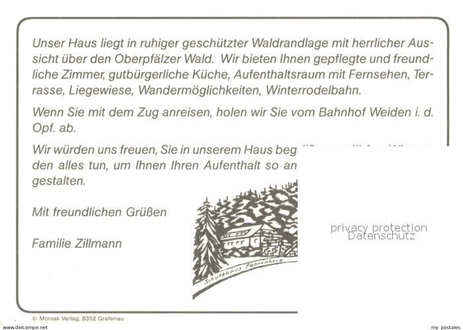 73645967 Waldthurn Schutzhaus Fahrenberg Gasthaus Pension Landschaftspanorama Wa - Autres & Non Classés