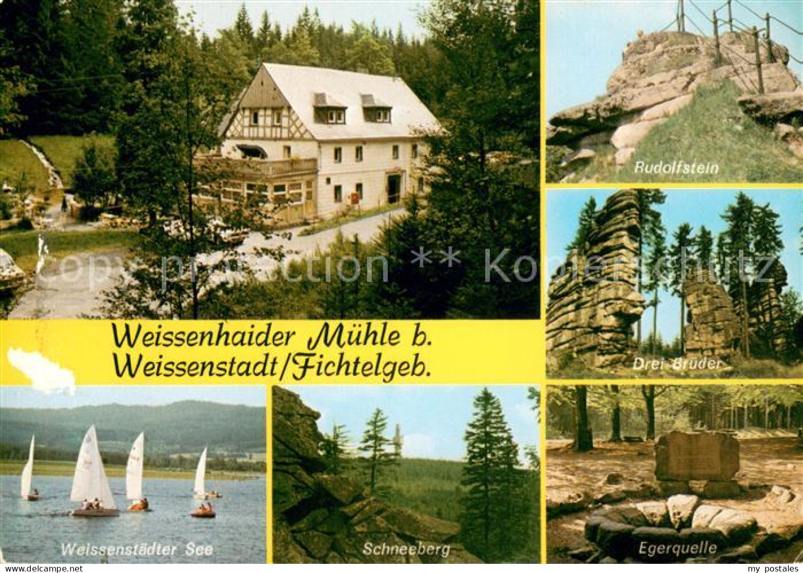 73645961 Weissenstadt Weissenhaider Muehle Felsen Egerquelle Fichtelgebirge See  - Autres & Non Classés