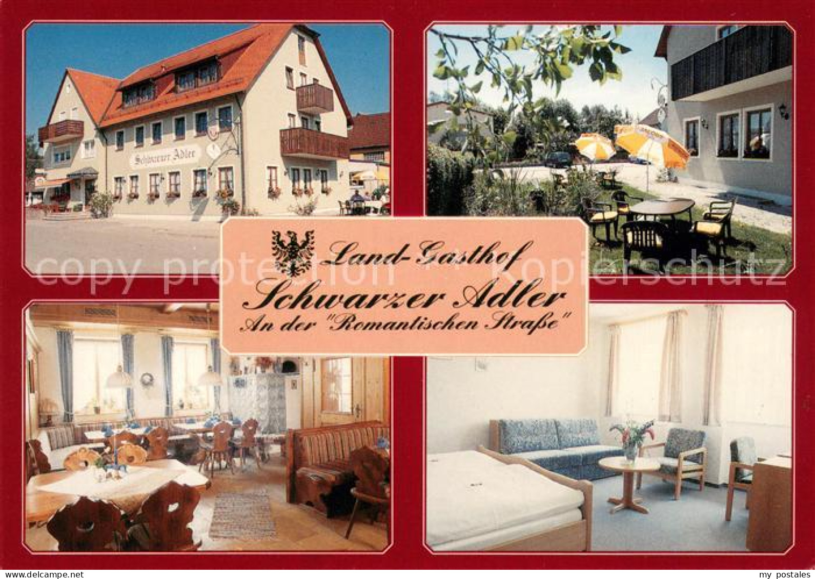 73645945 Unteroestheim Landgasthof Schwarzer Adler An Der Romantischen Strasse R - Autres & Non Classés