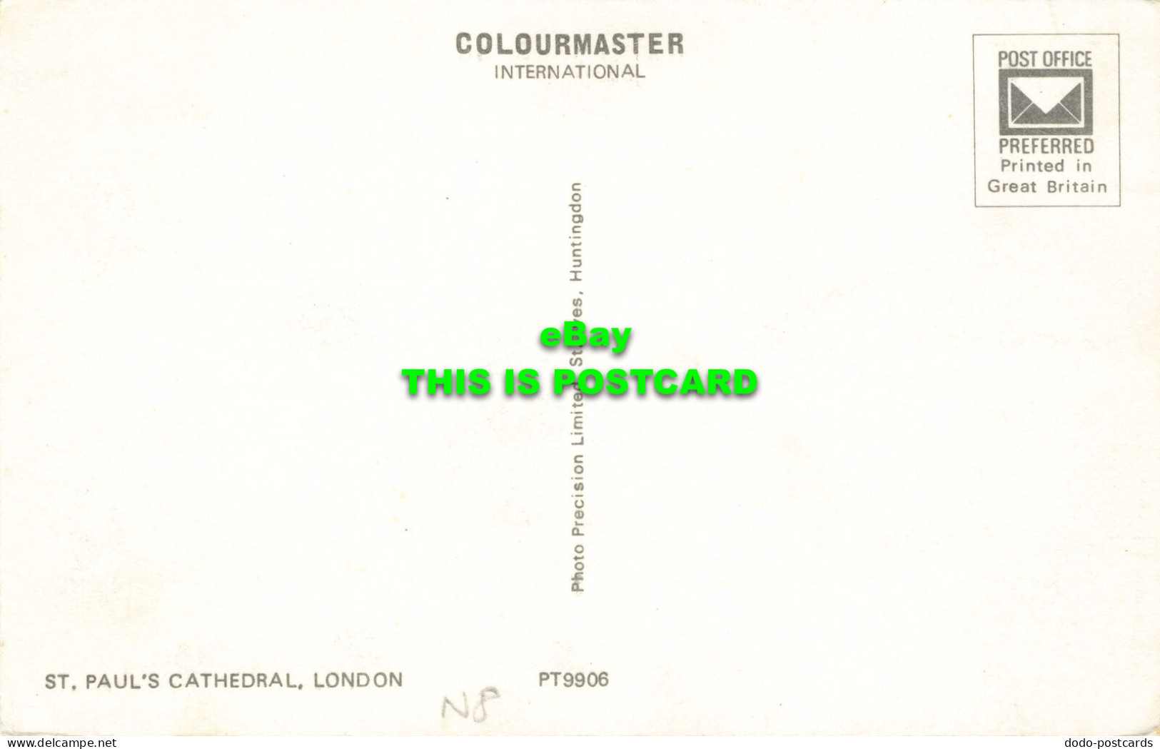 R575540 St. Pauls Cathedral. London. Colourmaster International. Precision - Autres & Non Classés