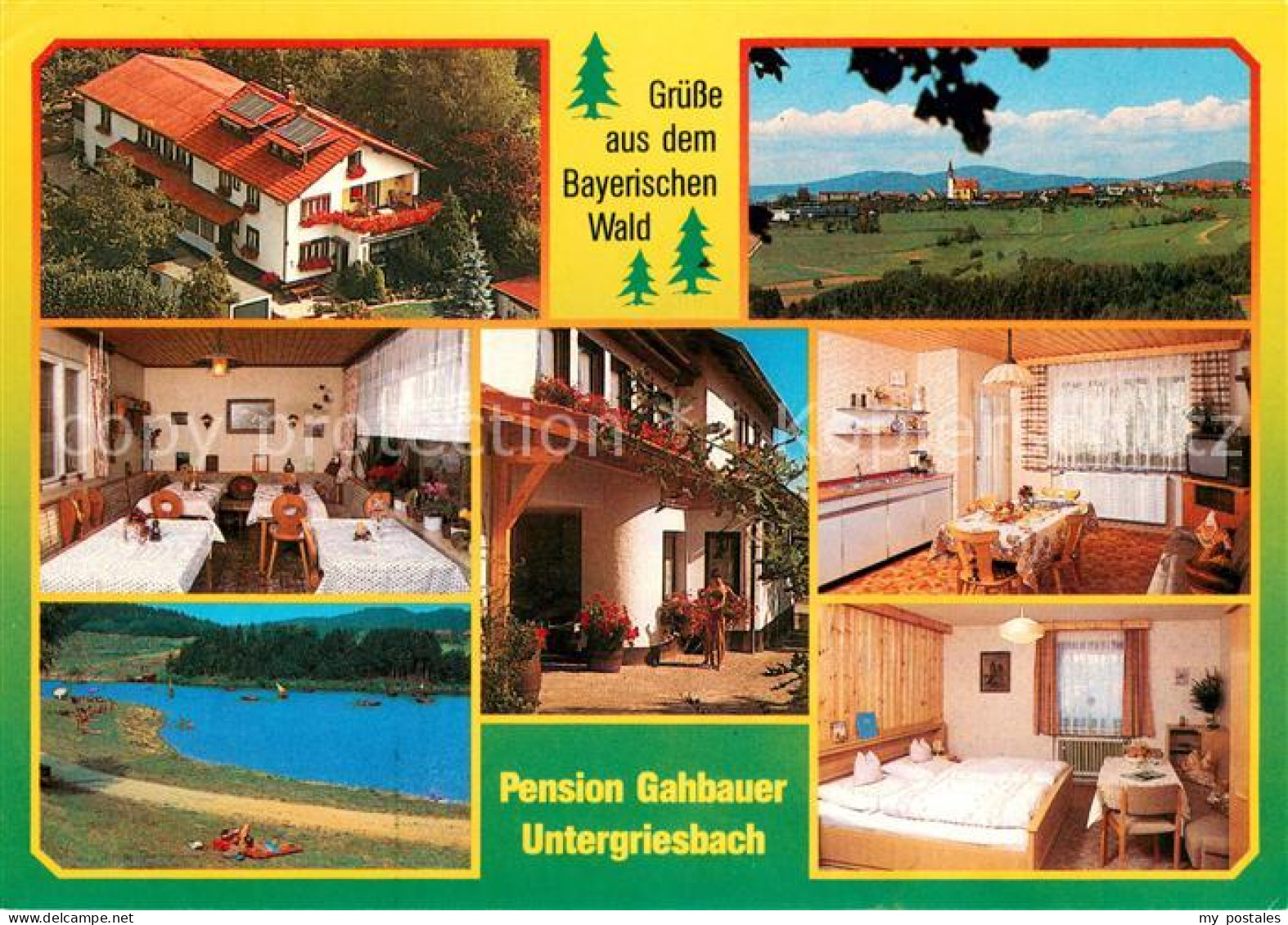 73645937 Untergriesbach Niederbayern Pension Gahbauer Gastraum Fremdenzimmer Lan - Autres & Non Classés