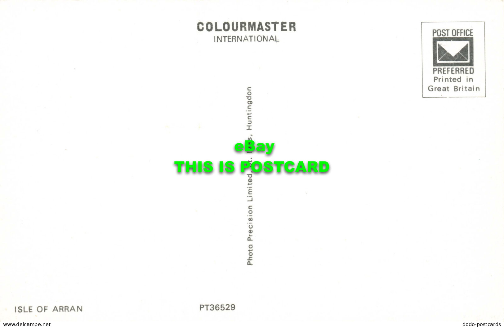 R575649 Isle Of Arran. Colourmaster International. Precision - Monde