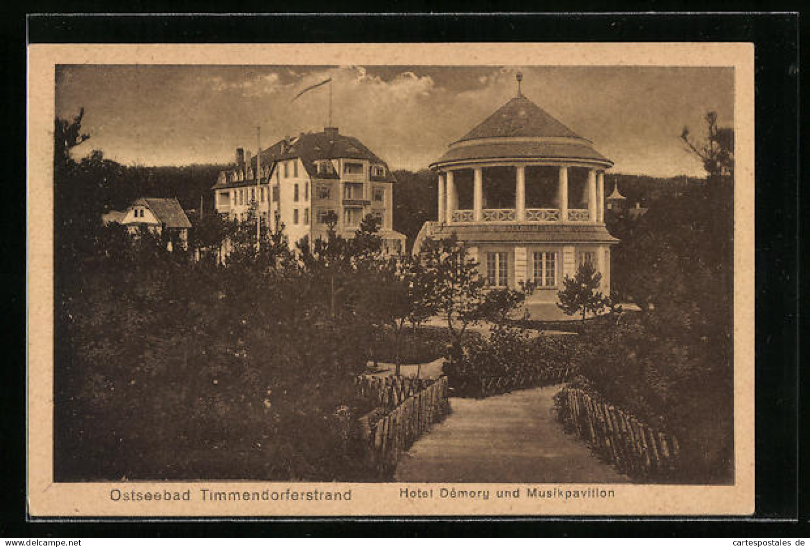 AK Timmendorferstrand, Hotel Demory Und Musikpavillon  - Timmendorfer Strand