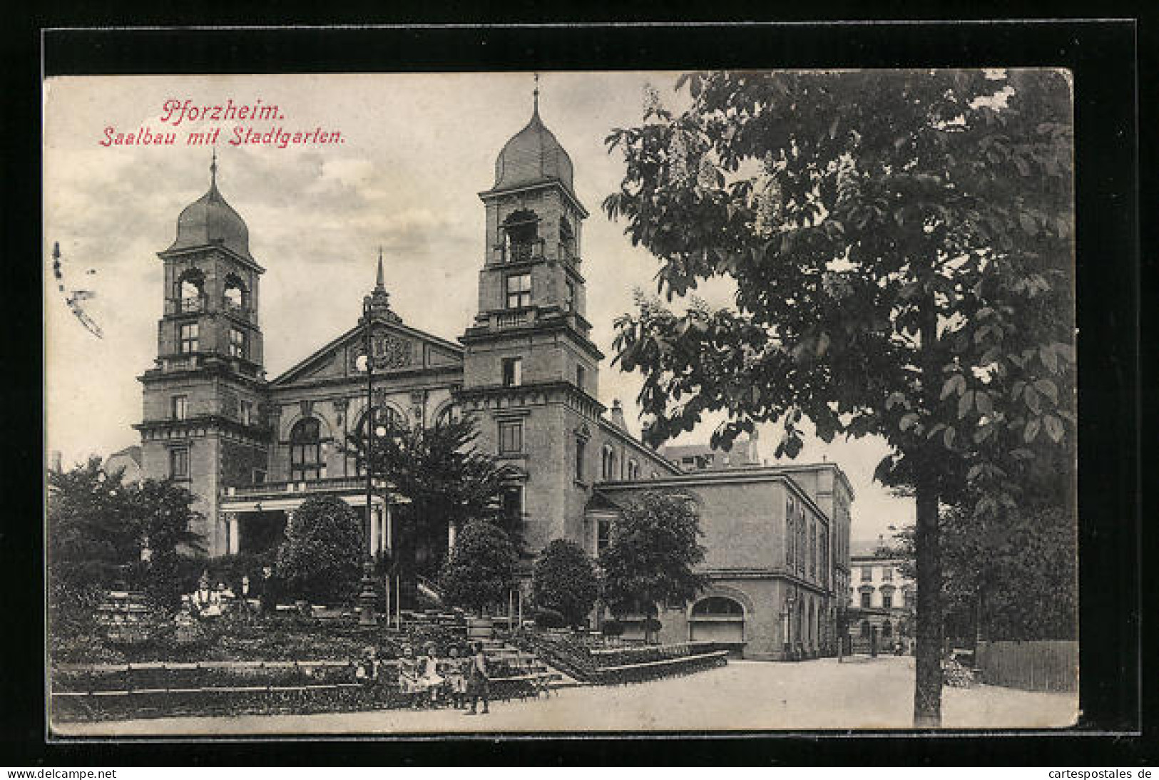 AK Pforzheim, Saalbau Mit Stadtgarten  - Pforzheim