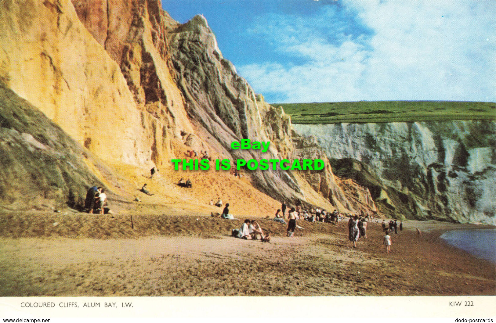R575655 Coloured Cliffs. Alum Bay. I. W. KIW 222. Cotman Color. Nigh. Jarrold - Monde