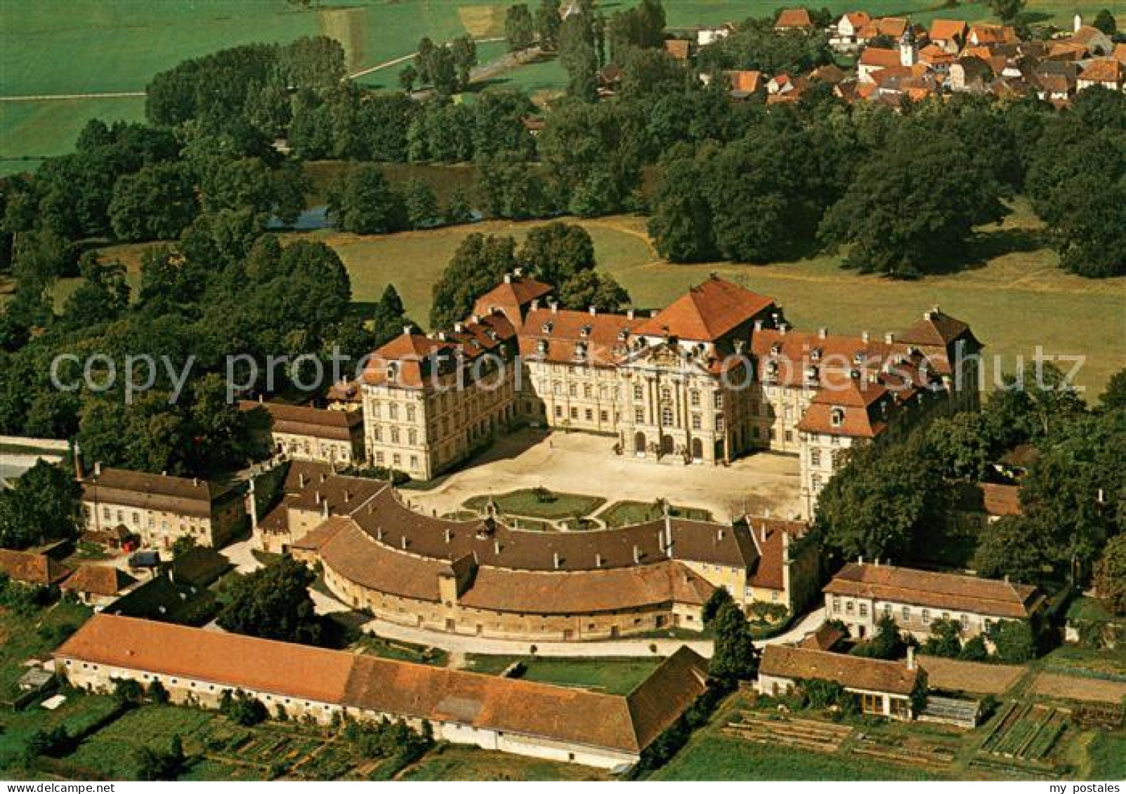 73645770 Pommersfelden Schloss Weissenstein Fliegeraufnahme Pommersfelden - Altri & Non Classificati