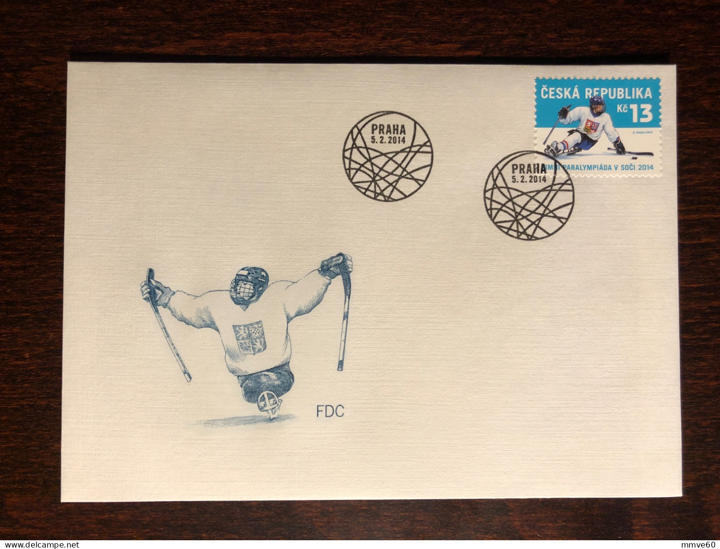 CZECH FDC COVER 2014 YEAR PARALYMPICS DISABLED SPORTS HEALTH MEDICINE STAMPS - FDC