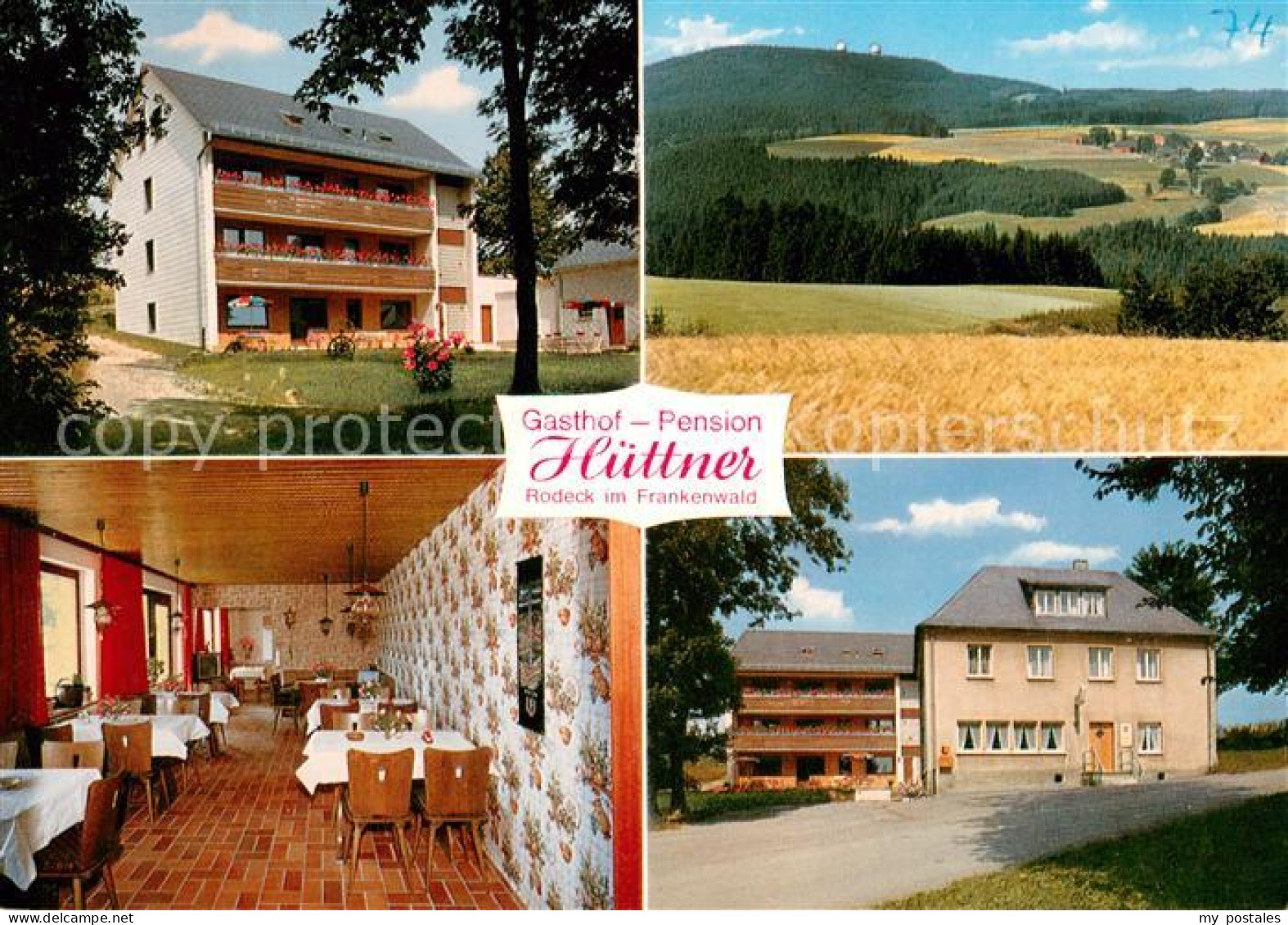 73645698 Rodeck Gasthof Pension Huettner Im Frankenwald Landschaftspanorama Rode - Altri & Non Classificati