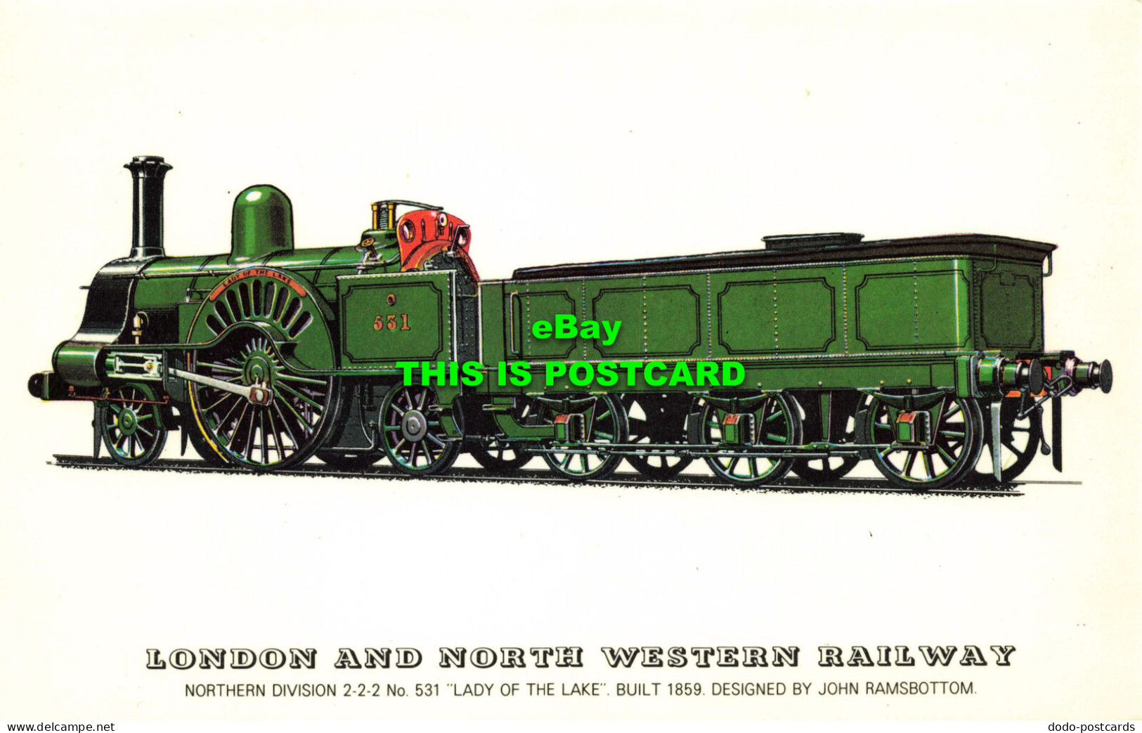 R575763 London And North Western Railway. Northern Division 2 2 2 No. 531. Lady - Other & Unclassified