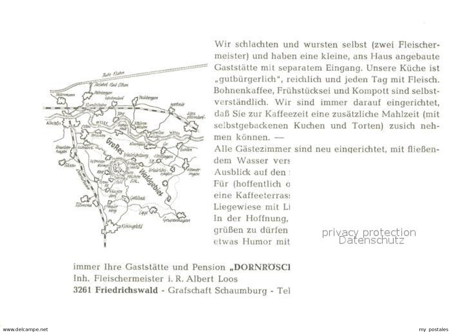 73645542 Friedrichswald Rinteln Gaststaette Pension Dornroeschen Gastraeume Zimm - Rinteln