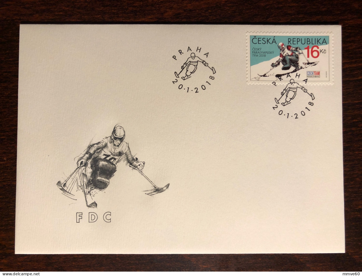 CZECH FDC COVER 2018 YEAR PARALYMPICS DISABLED SPORTS HEALTH MEDICINE STAMPS - FDC