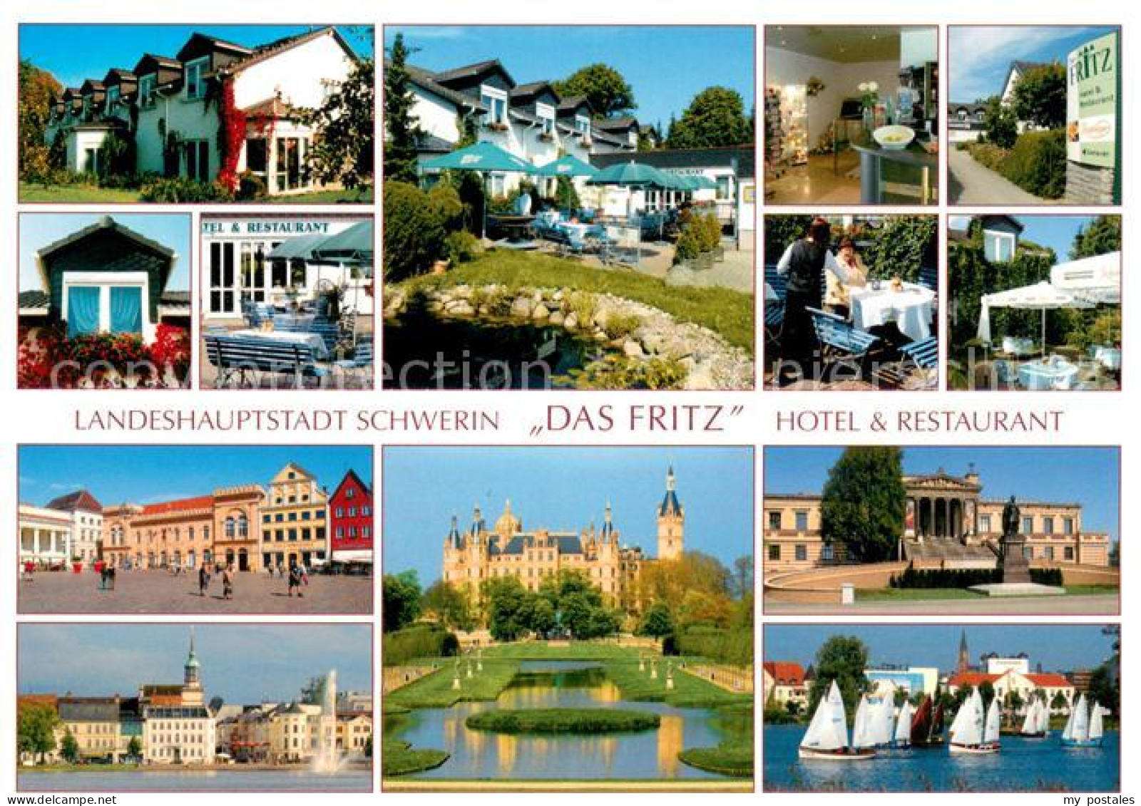 73645357 Schwerin Mecklenburg Das Fritz Hotel Restaurant Schloss Teilansichten S - Schwerin