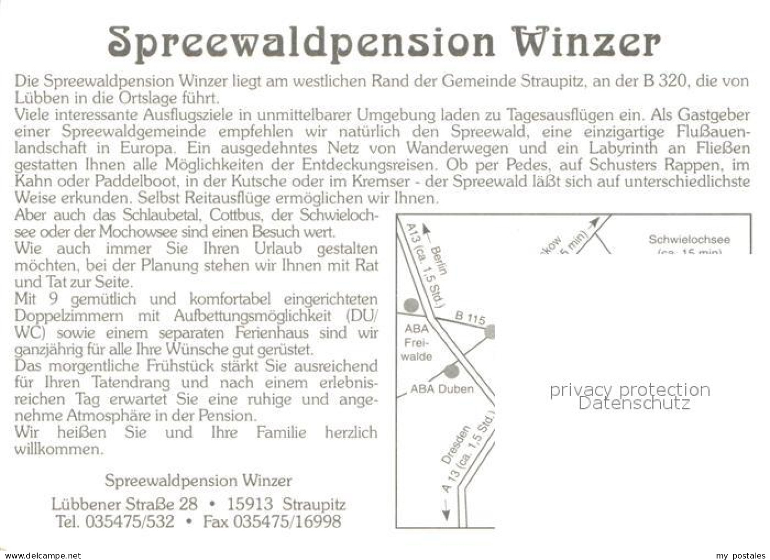 73645339 Straupitz Spreewaldpension Winzer Terrasse Straupitz - Straupitz