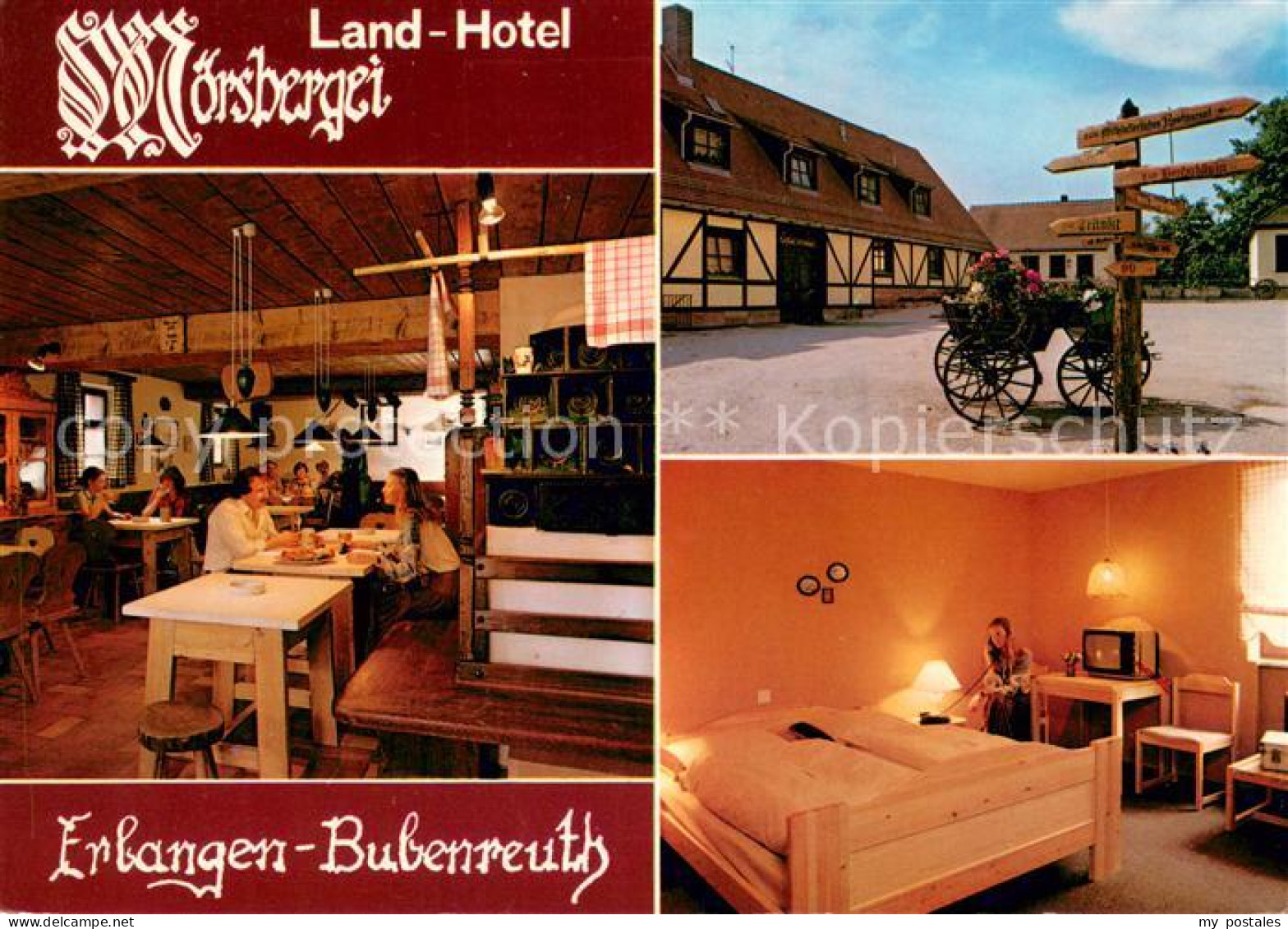 73645235 Bubenreuth Land Hotel Moersbergei Gaststube Zimmer  Bubenreuth - Sonstige & Ohne Zuordnung