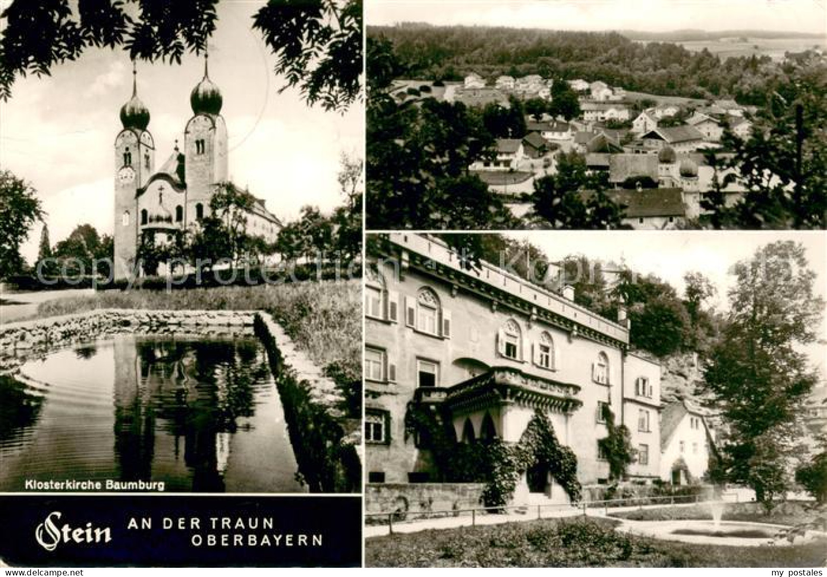 73645229 Stein Traun Klosterkirche Baumburg Panorama Stein Traun - Sonstige & Ohne Zuordnung