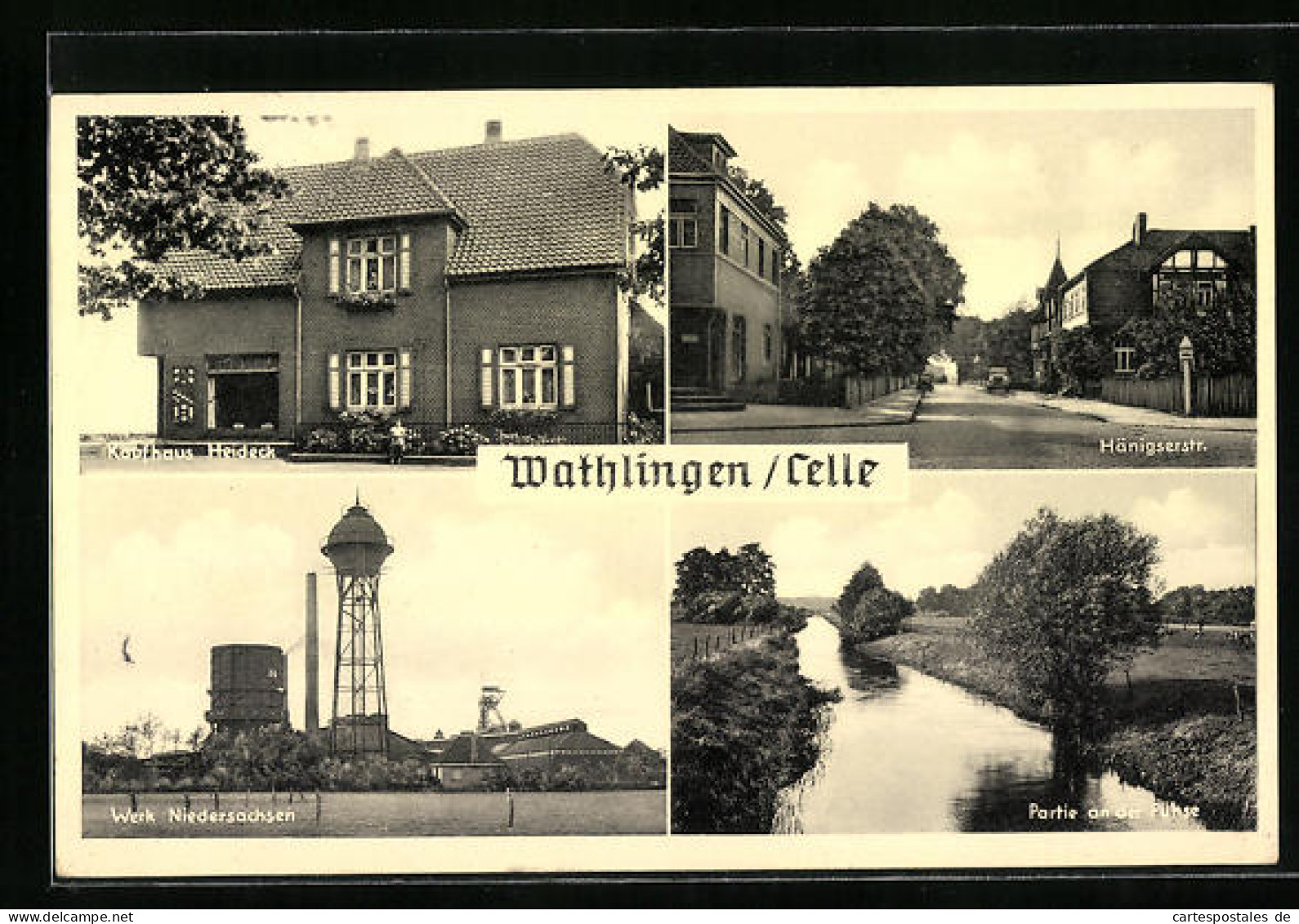 AK Wathlingen /Celle, Kaufhaus Heideck, Werk Niedersachsen, Hänigserstrasse  - Celle