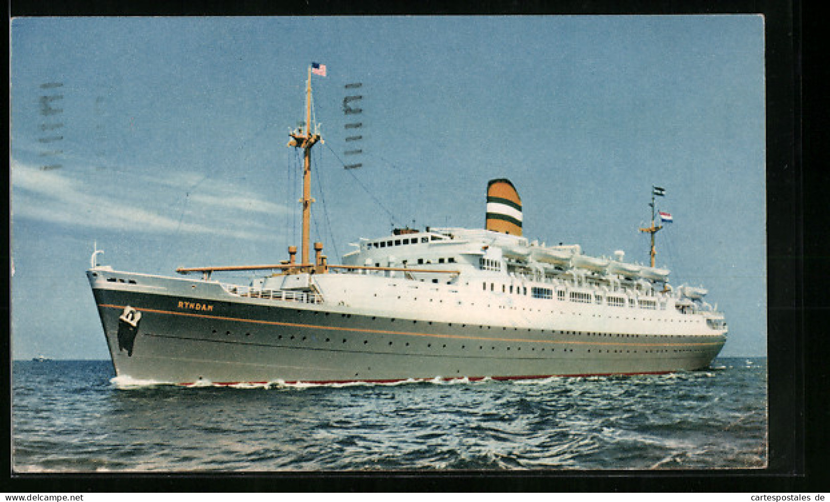 AK Passagierschiff Ryndam, In Voller Fahrt Gesehen  - Passagiersschepen