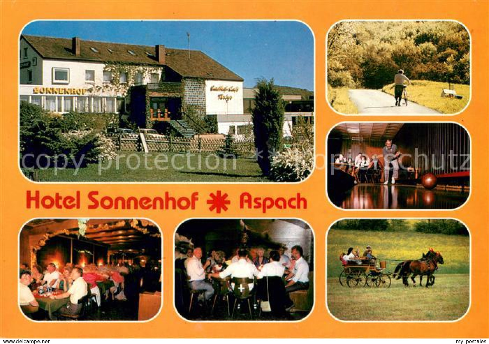 73645144 Kleinaspach Hotel Sonnenhof Gastraeume Waldweg Kegelbahn Pferdekutsche  - Other & Unclassified