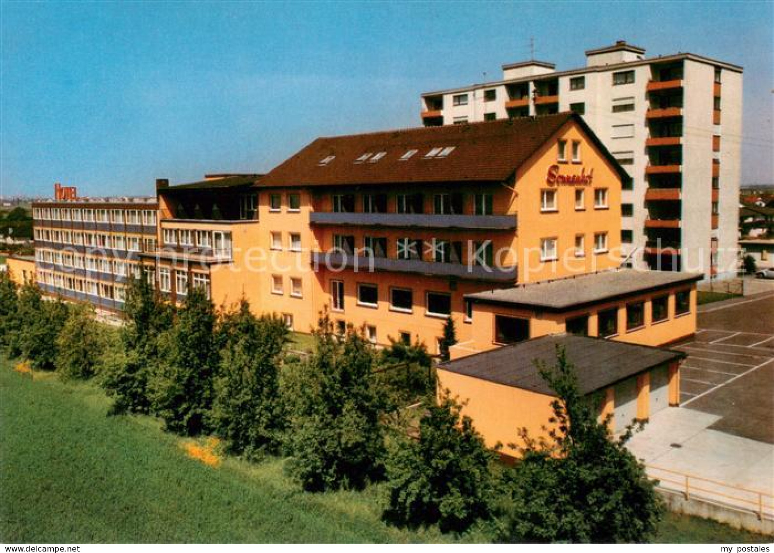 73645039 Leutershausen Hirschberg Bergstrasse Hotel Sonnenhof Schwimmhalle Leute - Autres & Non Classés