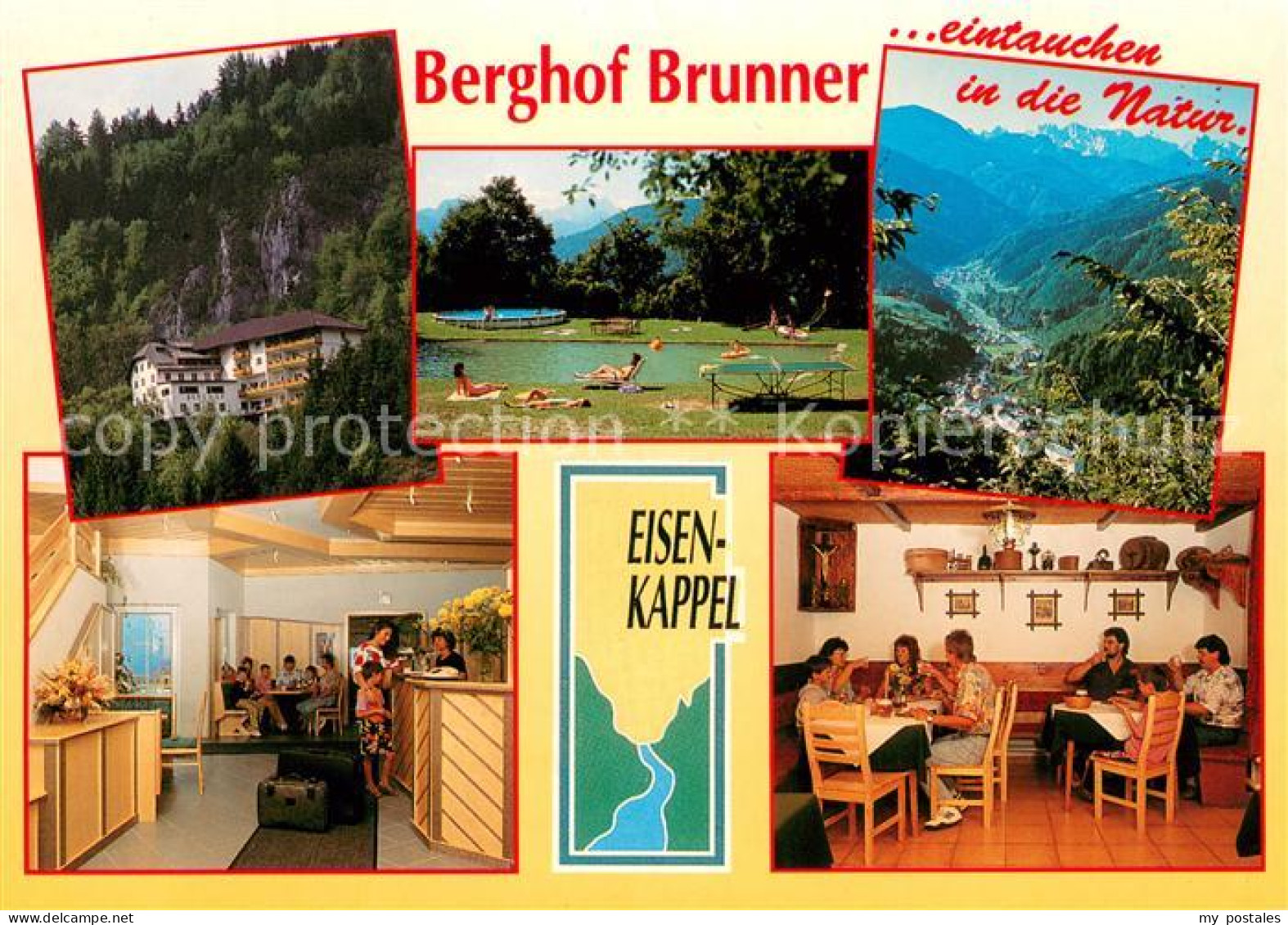 73644897 Eisenkappel-Vellach Gasthof Pension Berghof Brunner Freibad Talblick Fe - Sonstige & Ohne Zuordnung